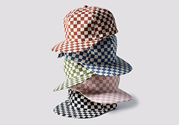 checkerboard hats