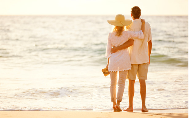 couple on beach