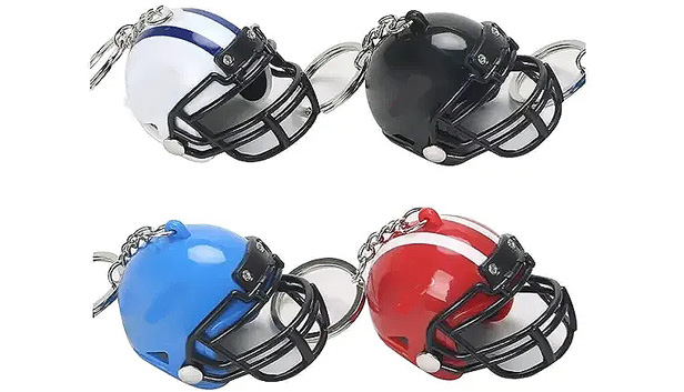Football Helmet Keychain