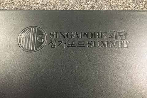 Supplier Provides Conference Pads for Trump/Kim Summit