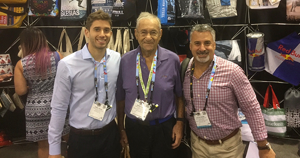 Three generations (from left): Daniel, Sid and Steve Siegel.
