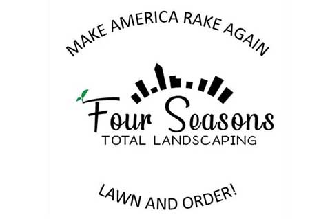 Four Seasons Landscaping Touts 'Lawn and Order' Merch