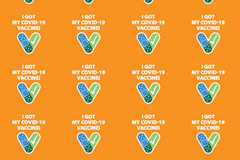 CDC Stickers, Buttons Raise Vaccination Awareness