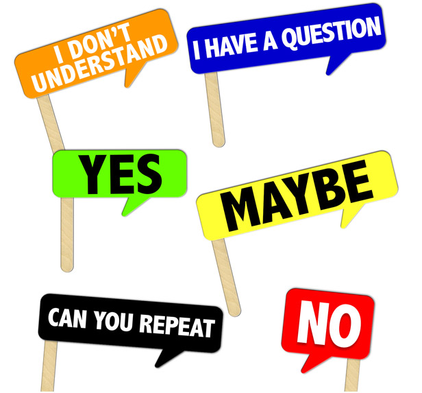 Assortment of colorful signs