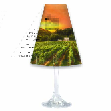 Decorative white glass shades