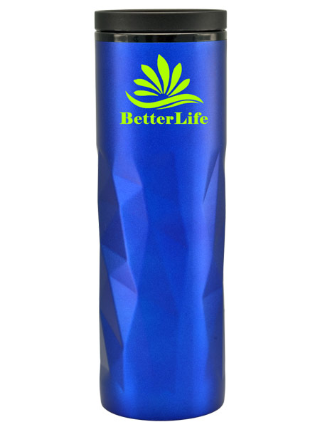 royal blue stainless-steel mug