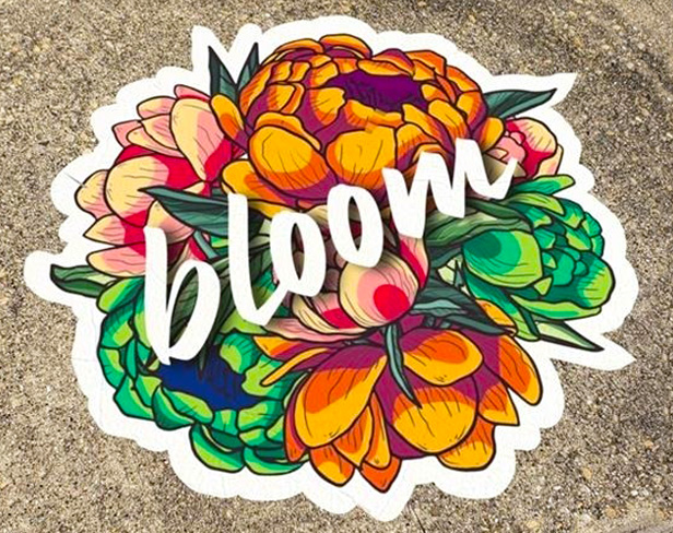 floral floor graphic