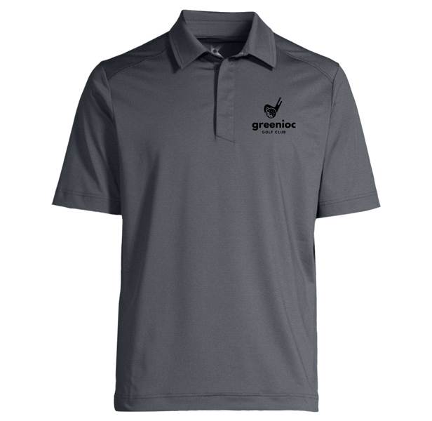 gray polo shirt