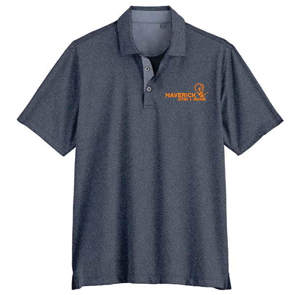 gray polo shirt