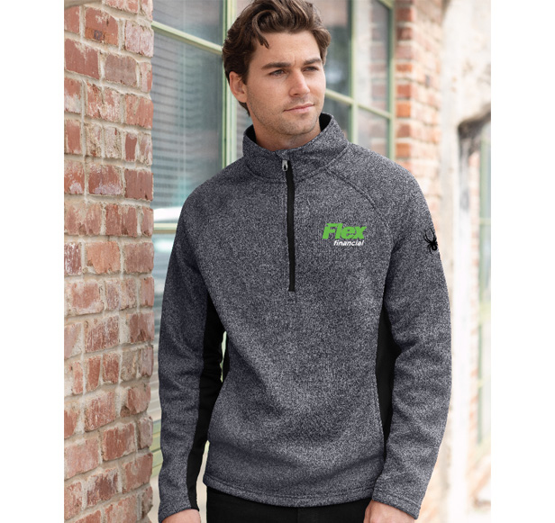 half-zip fleece jacket