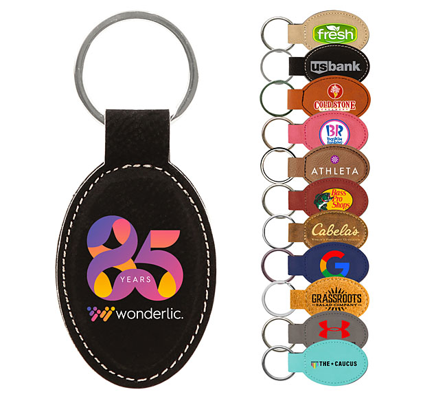 leatherette keychain