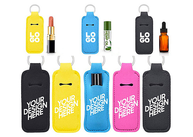 lip balm holder keychain