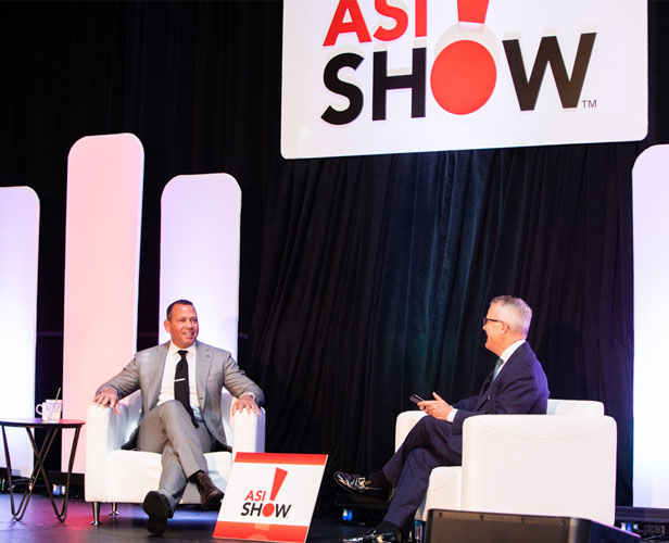 Alex Rodriguez being interviewed by Tim Andrews