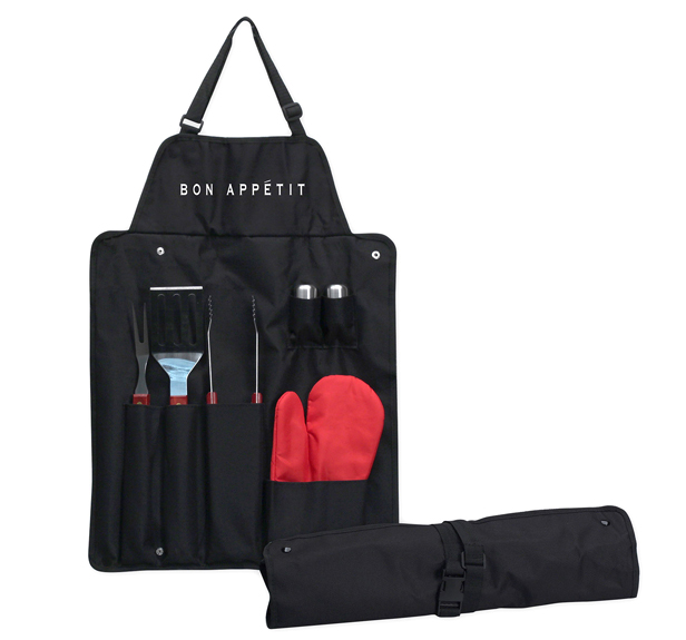 apron and bbq tool kit