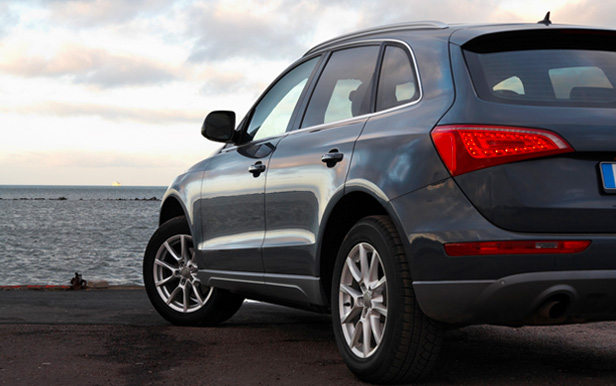 SUV on beach