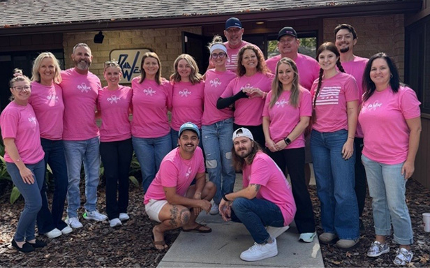 The Rad Wear team attends a breast cancer awareness event