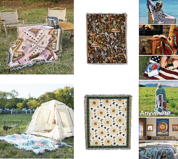 throw blanket, assorted styles shown