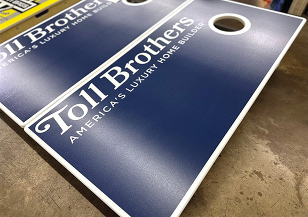 custom corn hole set