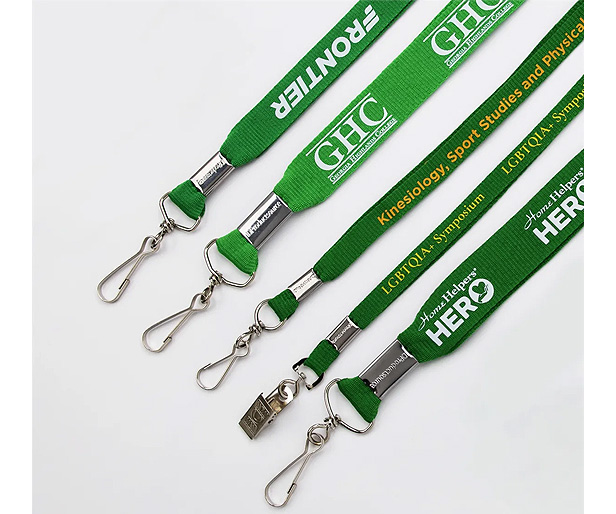 flat polyester lanyards