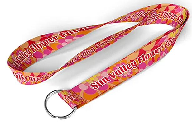 full-color dye-sublimated printed lanyard