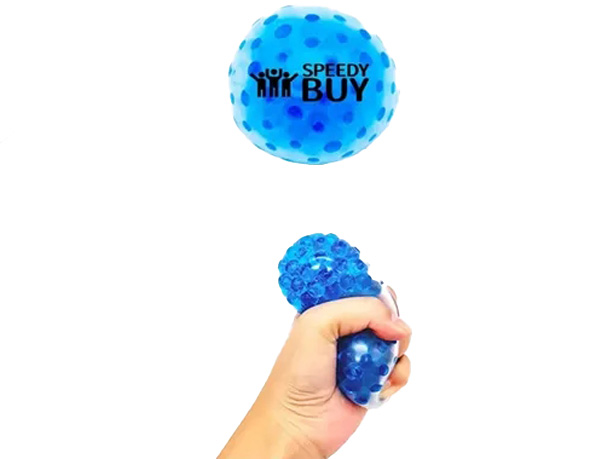 Squeezable Gel Ball With Beads