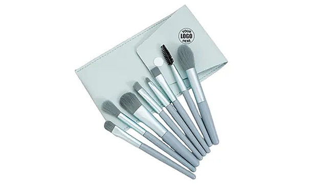 8-Piece Makeup Brush Set With Storage Bag