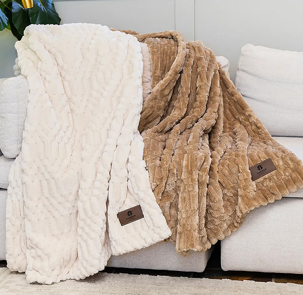 Textured Microfleece Blanket from Terry Town