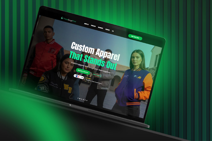 Custom Sportswear Supplier Those Guys Print Launches Website Redesign