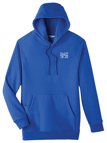 blue heavyweight pullover