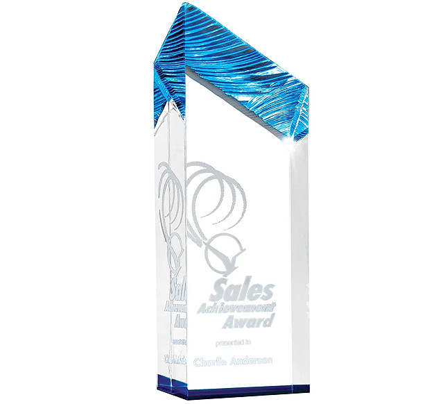 10” acrylic tower award