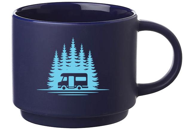 barista-style ceramic coffee mug