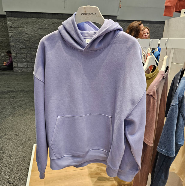 lavender sweatshirt