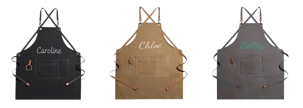 Custom Embroidered Canvas Apron