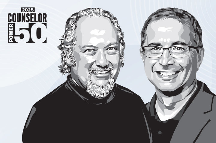 Counselor Power 50 2025: No. 15 Trevor Gnesin & Clive Goldberg, Logomark