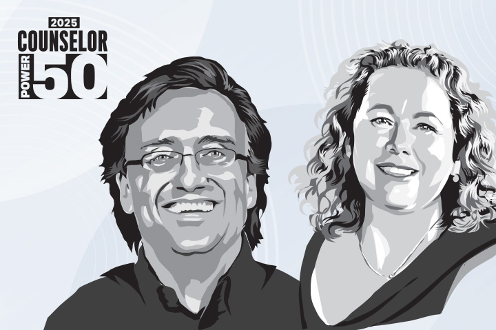 Counselor Power 50 2025: No. 3. Kevin Lyons-Tarr & Suzanne Worwood, 4imprint