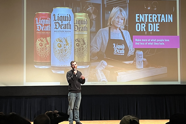 ‘Marketing Is Easy. Entertainment Is Hard’: Lessons in Branding From Liquid Death Founder Mike Cessario