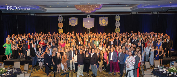 Members of Proforma’s Million Dollar Club in a group photo