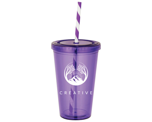 polypropylene striped straws